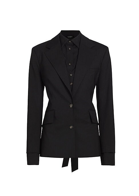 Chic Open-Back Blazer
