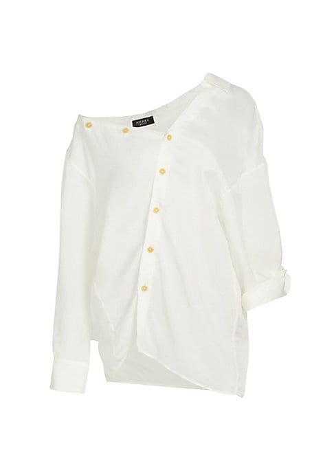 Asymmetric Sheer Blouse