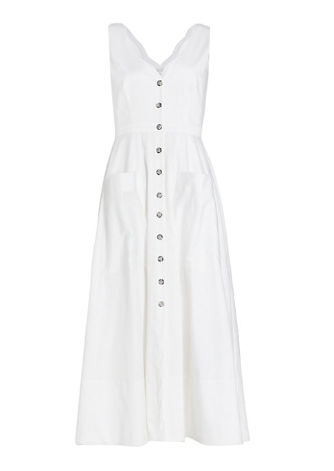 Scalloped Charm Midi Dress
