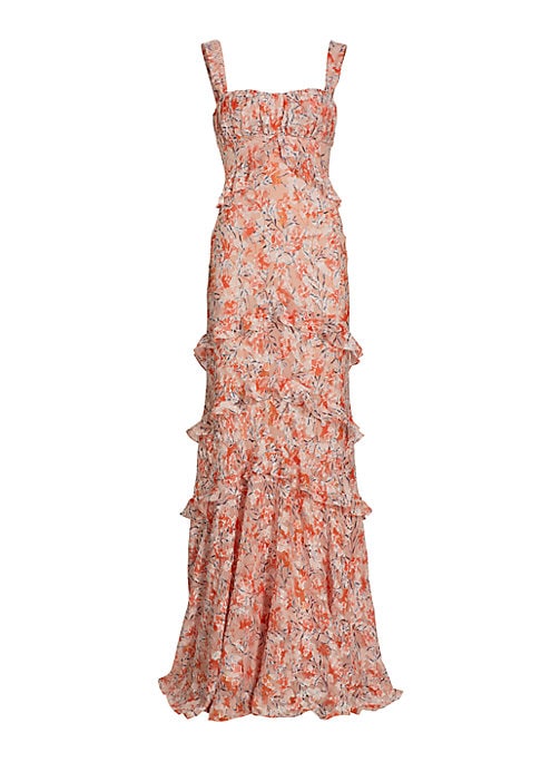 Floral Ruffle Elegance Dress