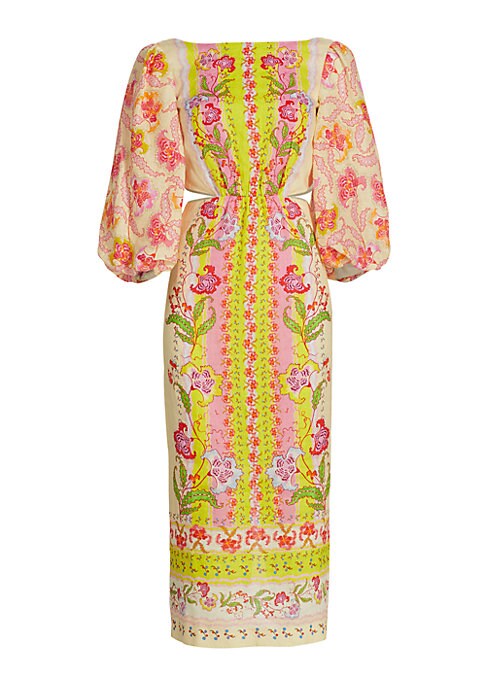 Elegant Floral Midi Dress