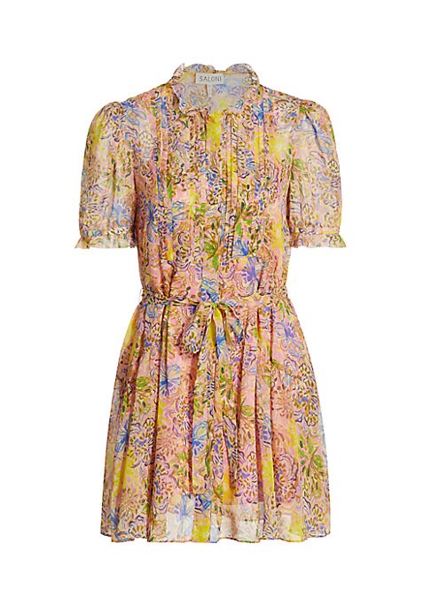 Floral Silk Minidress Delight