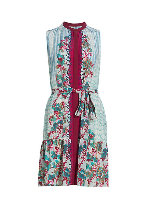 Floral Silk Mini Dress