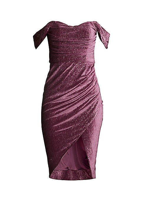 Glamorous Velvet Wrap Dress