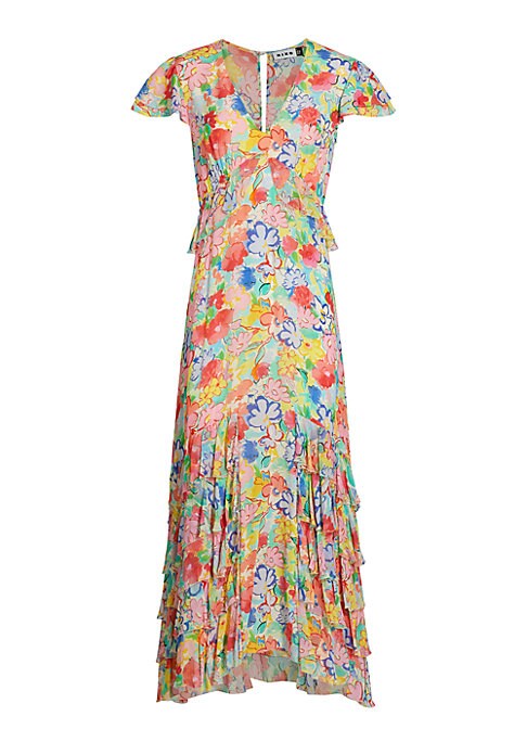 Floral Ruffle Maxi Dress