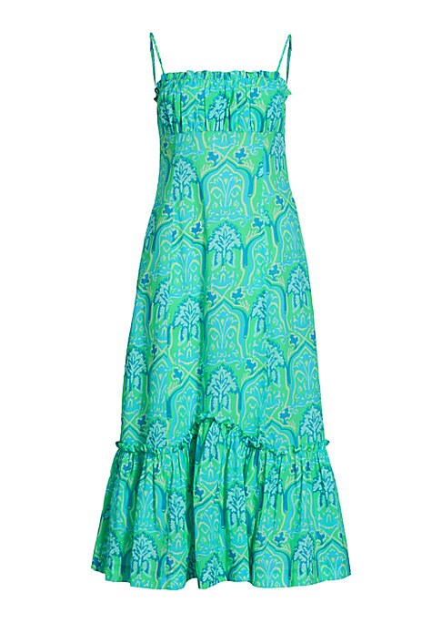 Ruffled Cotton Poplin Dress