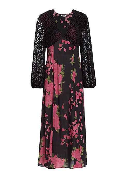 Floral Velvet Midi Delight