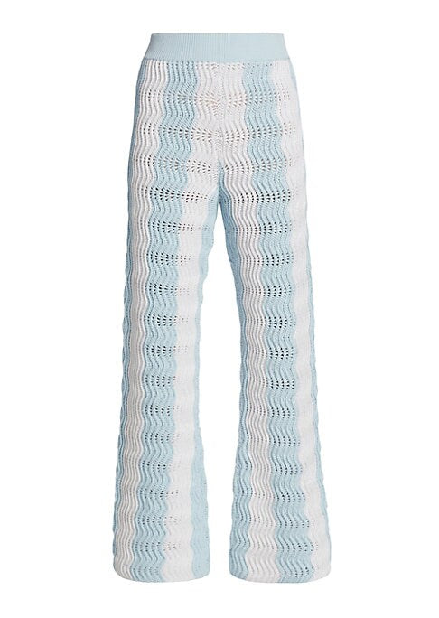 Colorful Crochet Flare Pants