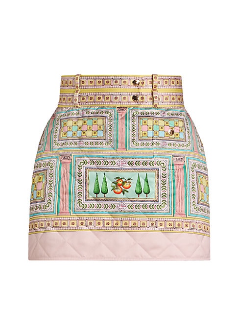 Patchwork Charm Miniskirt