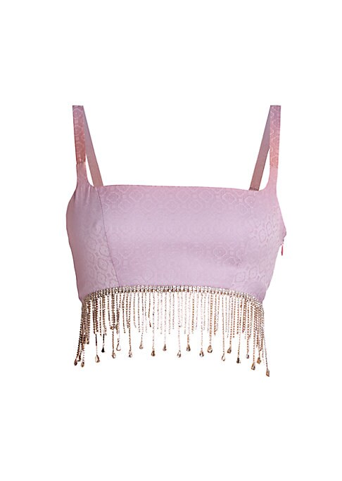 Fringe Sparkle Silk Top