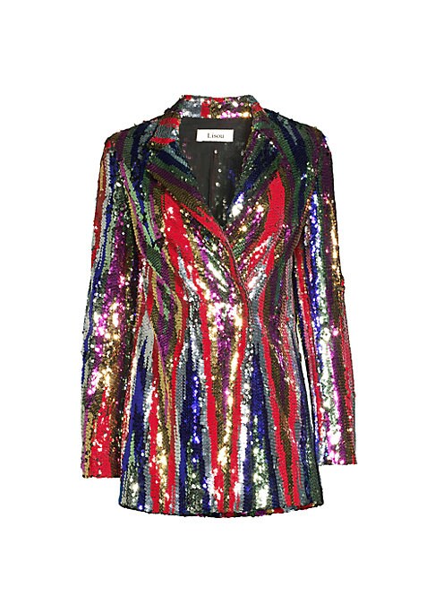 Zig-Zag Sequin Blazer