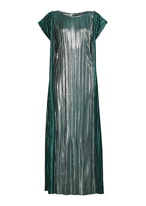 Metallic Flare Kaftan Dress