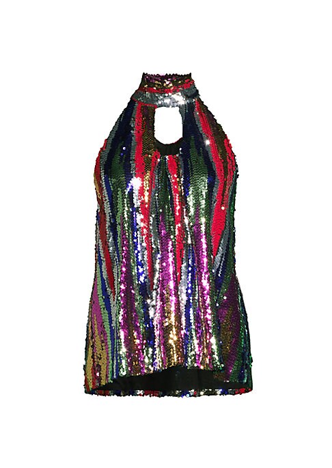 Zig-Zag Sequin Top