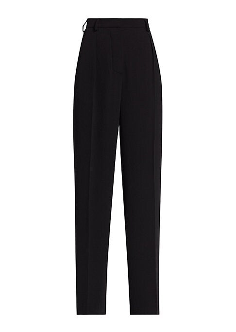 Chic Straight-Leg Wool Pants