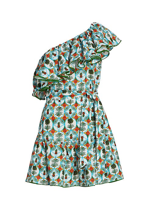 Tropical Lattice Minidress