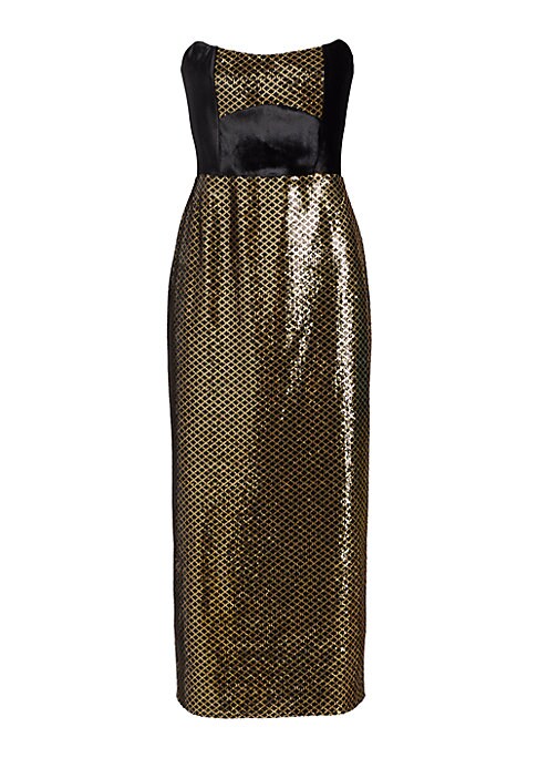 Velvet Sequin Glam Dress