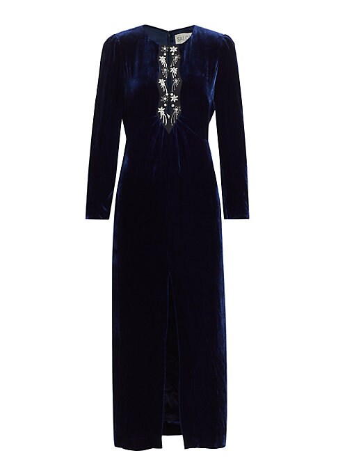 Elegant Star Velvet Dress