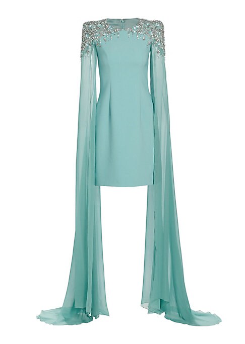 Chic Cape-Sleeve Dress