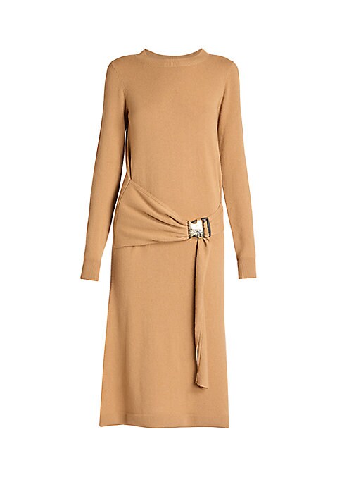 Chic Wool Tie Dress