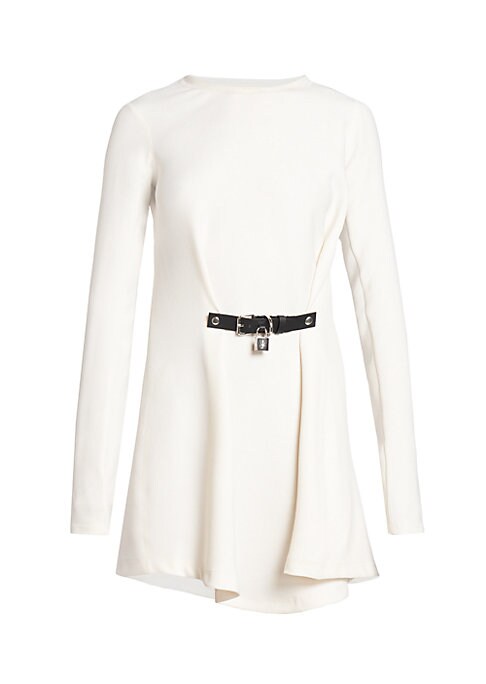 Buckle Wrap Mini Dress