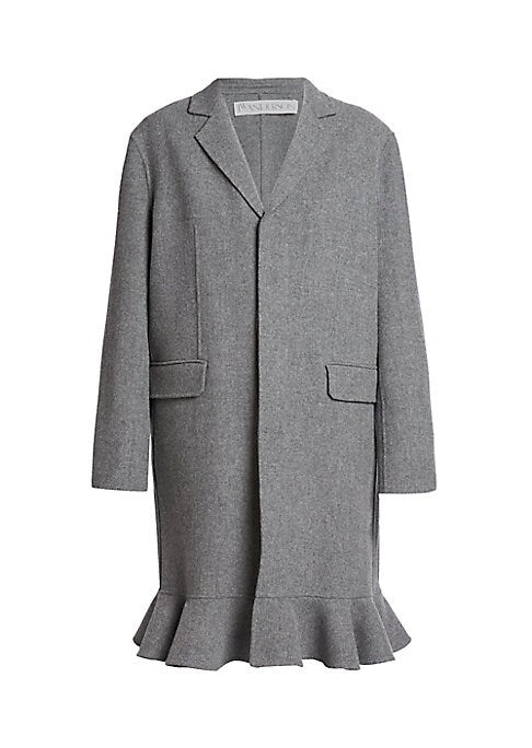 Ruffled Elegance Coat