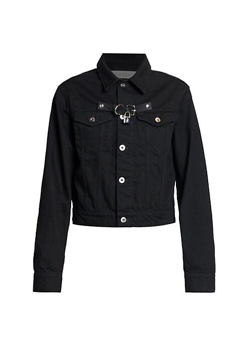 Lock Detail Denim Jacket