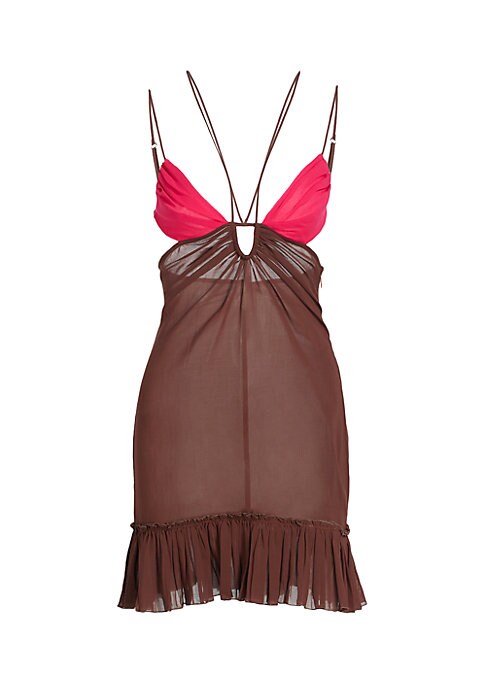 Colorblock Flare Mini Dress