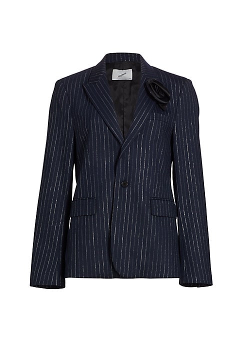 Glistening Pinstripe Blazer