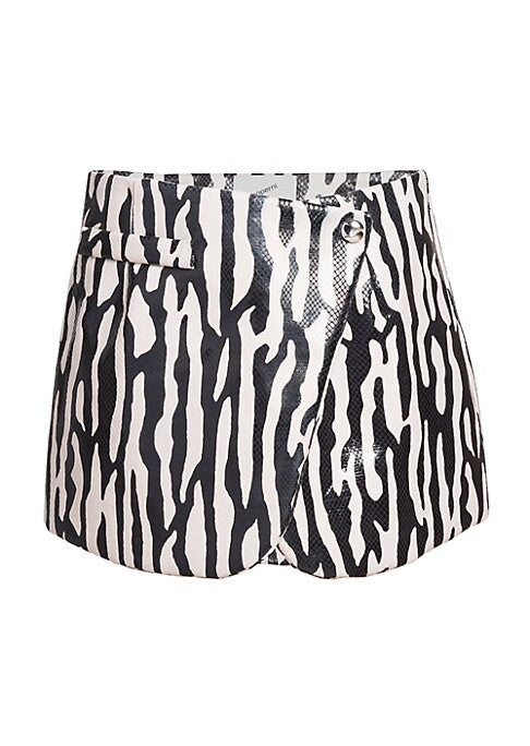 Chic Zebra Wrap Skirt