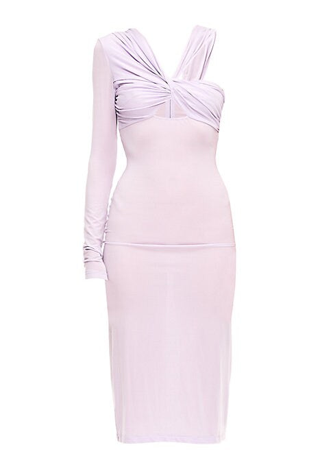 Twisted Elegance Midi-Dress