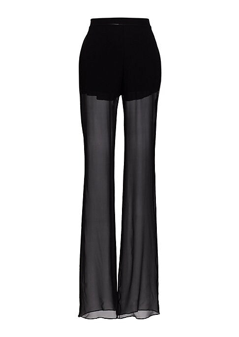Sleek Silk Flare Pants