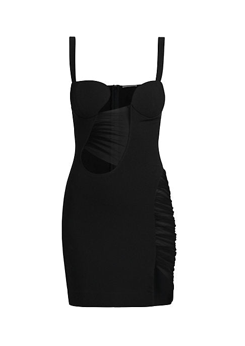 Cutout Ruched Minidress