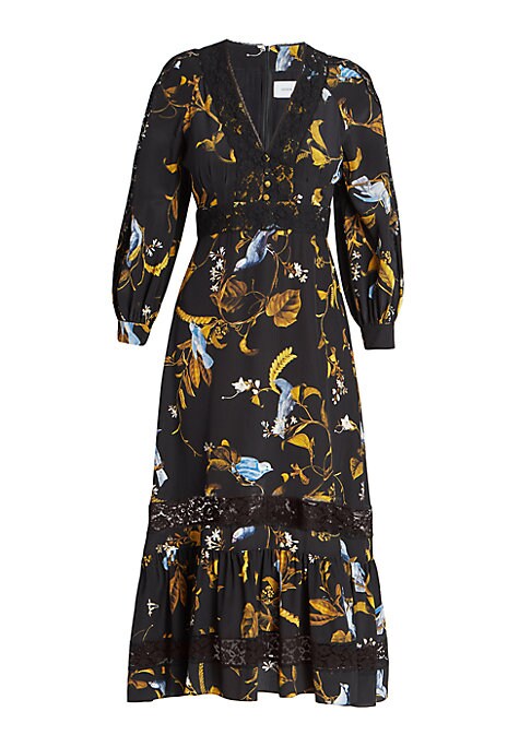 Nature-Inspired Silk Dress