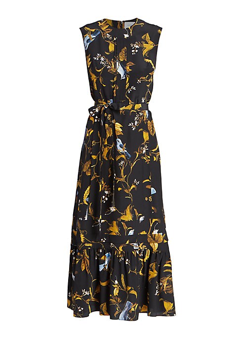 Nature-Inspired Silk Dress