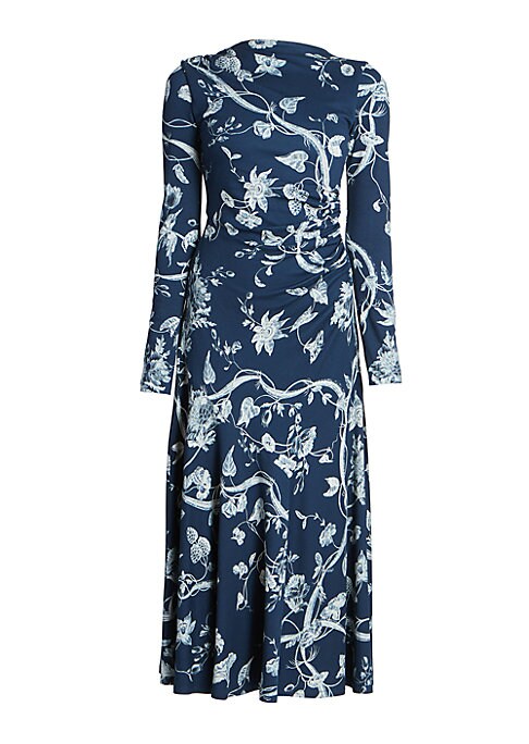 Chic Floral Satin Dress