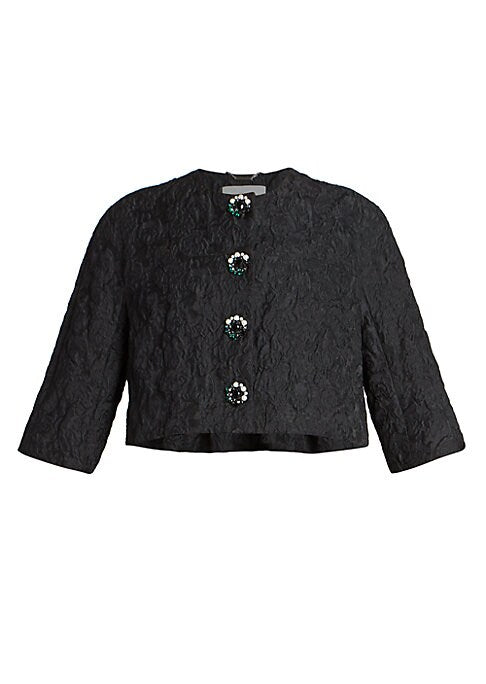 Chic Textured Crop Jacket