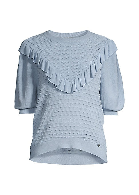 Ruffled Knit Elegance