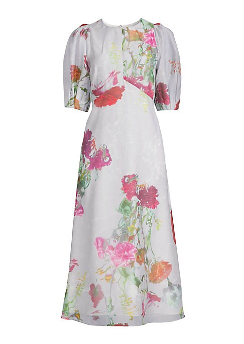 Floral Elegance Midi-Dress