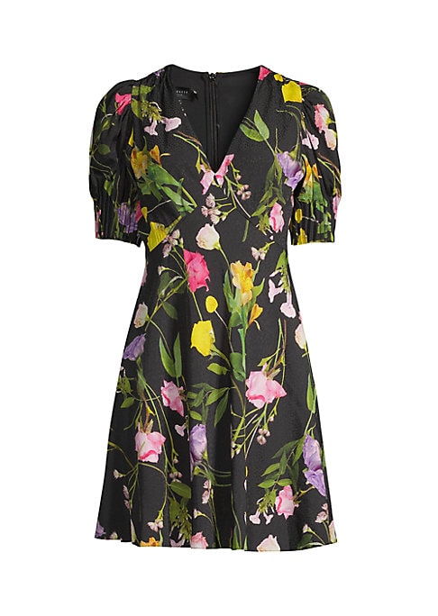 Floral V-Neck Mini Dress