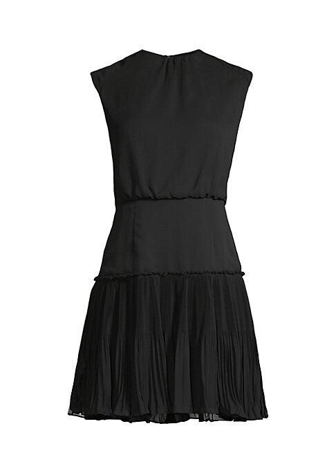 Sleek Pleated Minidress