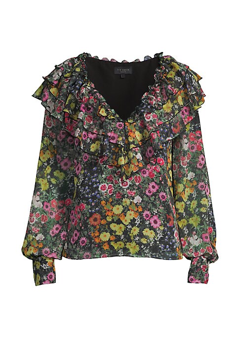 Floral Ruffled Blouse