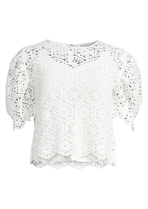 Chic Crochet Puff Top