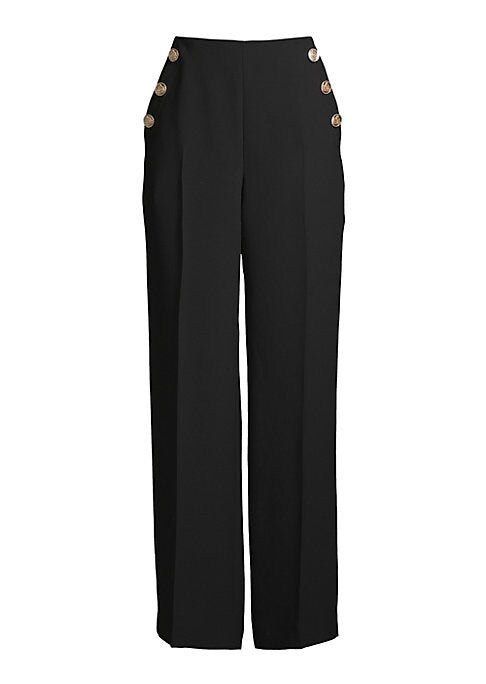 Crepe Wide Leg Trousers