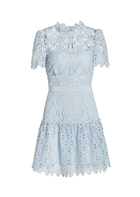 Lace Trimmed Elegance Dress