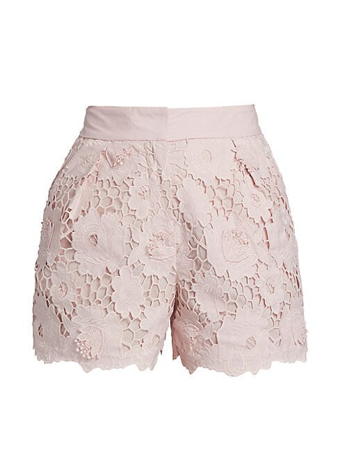 Lace Floral High Shorts