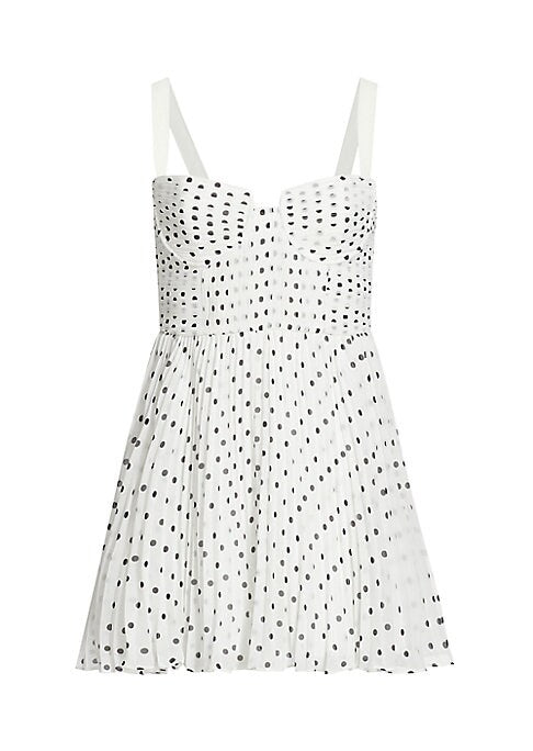 Polka Dot Pleated Dress
