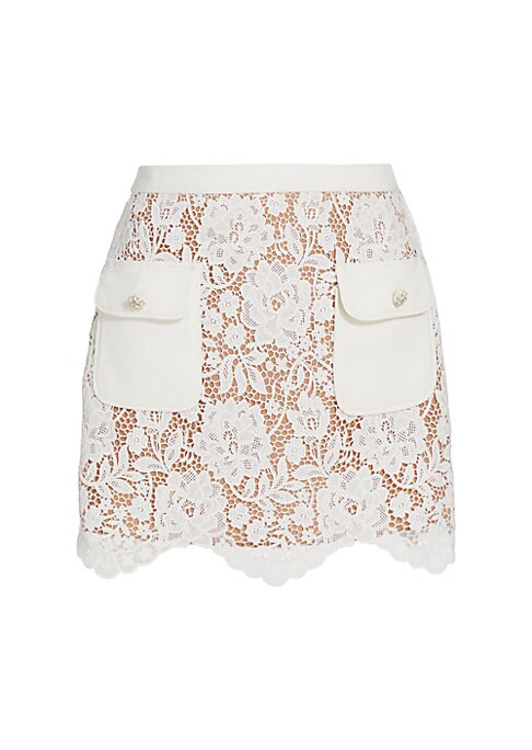 Lace Pocket Mini Skirt