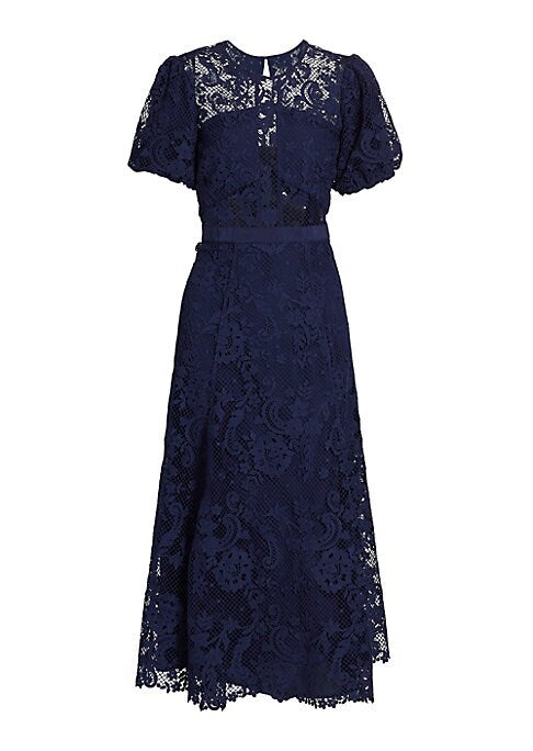 Floral Lace Midi Dress