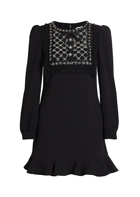 Lattice Bead Minidress