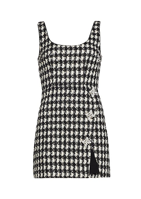 Chic Houndstooth Mini Dress
